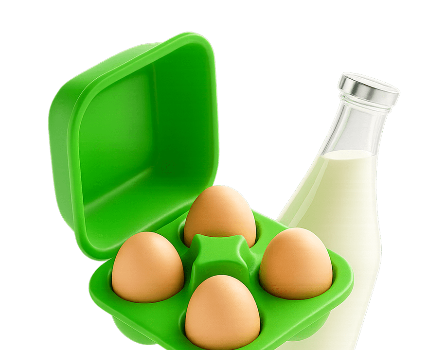 Молоко и яйца