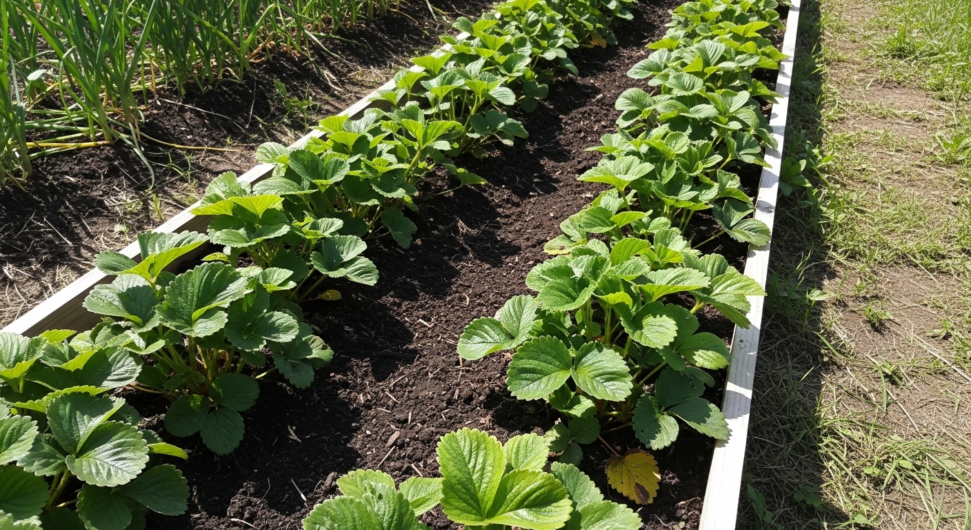 Посадка клубники в августе