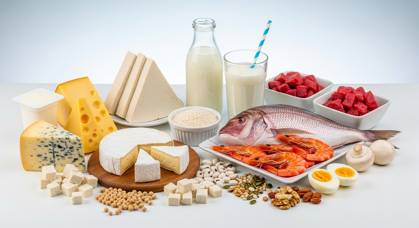 Список продуктов с высоким содержанием белка