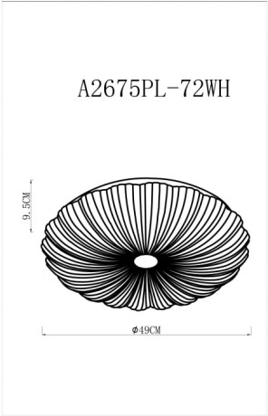 Потолочная люстра Biscotti A2675PL-72WH