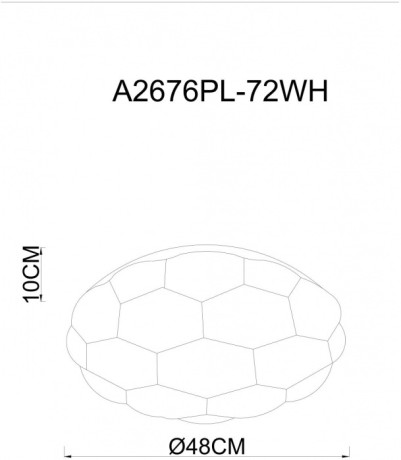 Потолочная люстра Biscotti A2676PL-72WH