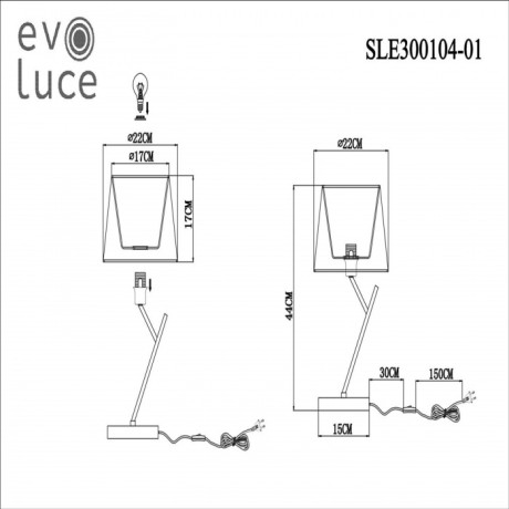 Интерьерная настольная лампа Denice SLE300104-01