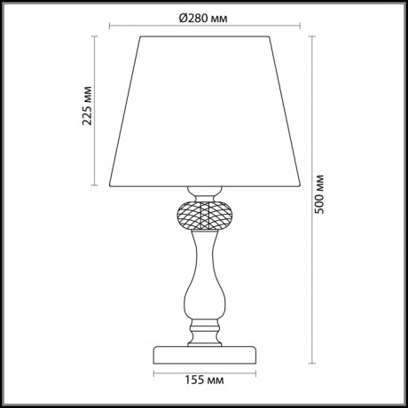 Интерьерная настольная лампа Gaellori 3393/1T