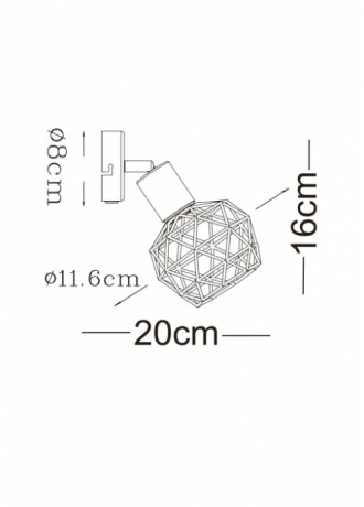 Спот Sospiro A6141AP-1WH