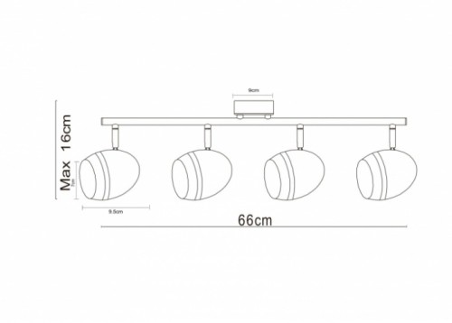 Спот Bombo A6701PL-4CC