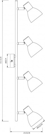 Спот Falena A3117PL-4WH