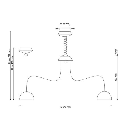 Подвесная люстра Eurosvet 3281/5 белый с золотом/тонированный хрусталь Strotskis