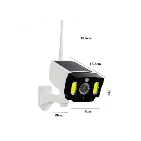 Муляж уличной видеокамеры YG-1475 с прожектором, датчиком движения, ИК подсветкой