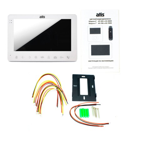 Комплект проводного видеодомофона Atix 780M-W-AT-380HR-B