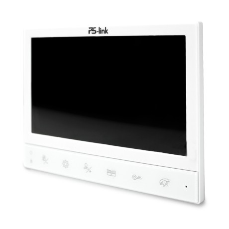 Видеодомофон проводной Ps-Link PS-729DP-FHD Белый с экраном 7" и реле ворот