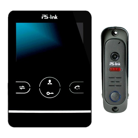 Комплект видеодомофона с вызывной панелью Ps-Link KIT-402DPB-206CR-B