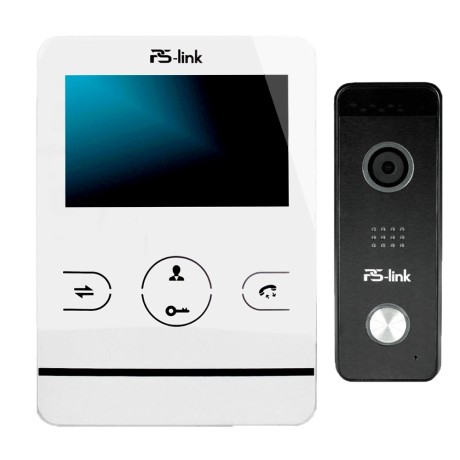 Комплект видеодомофона с вызывной панелью Ps-Link KIT-402DPW-207CR-B
