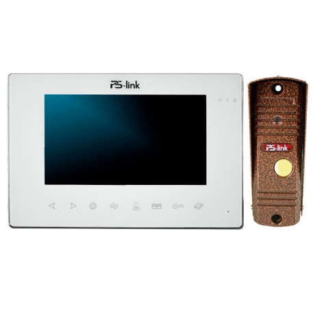 Комплект видеодомофона с вызывной панелью Ps-Link KIT-714TDP-201CR-С