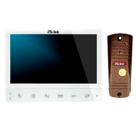Комплект видеодомофона с вызывной панелью Ps-Link KIT-729DP-201CR-С