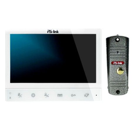 Комплект видеодомофона с вызывной панелью Ps-Link KIT-729DP-201CR-S