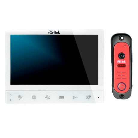 Комплект видеодомофона с вызывной панелью Ps-Link KIT-729DP-206CR-R