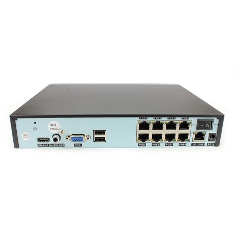 Комплект видеонаблюдения IP Ps-Link KIT-A208IPM-POE / 2Мп / 8 камер / запись звука