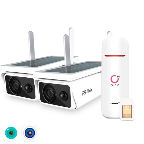 Комплект видеонаблюдения 4G Ps-Link KIT-GBR302-4G / 3Мп / 2 камеры