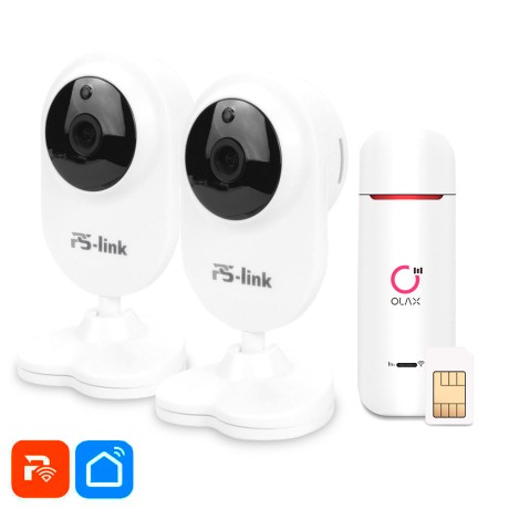 Комплект видеонаблюдения 4G Ps-Link KIT-TD202-4G / 2Мп / 2 камеры