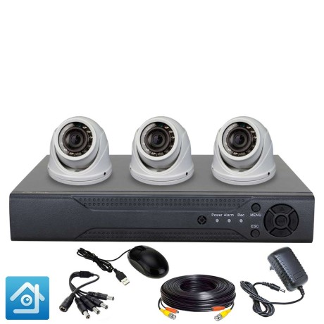 Комплект видеонаблюдения AHD 5Мп Ps-Link KIT-A503HDV / 3 камеры / антивандальный