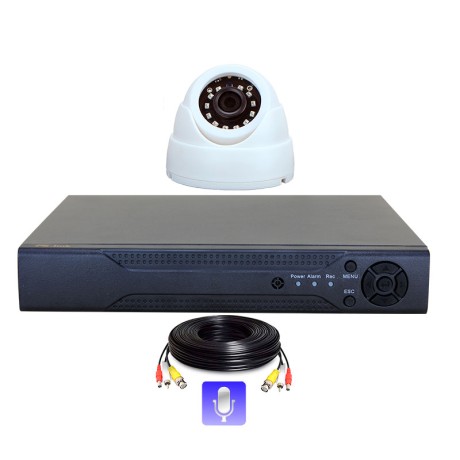 Комплект видеонаблюдения AHD 2Мп Ps-Link KIT-A201HDM / 1 камера / запись звука