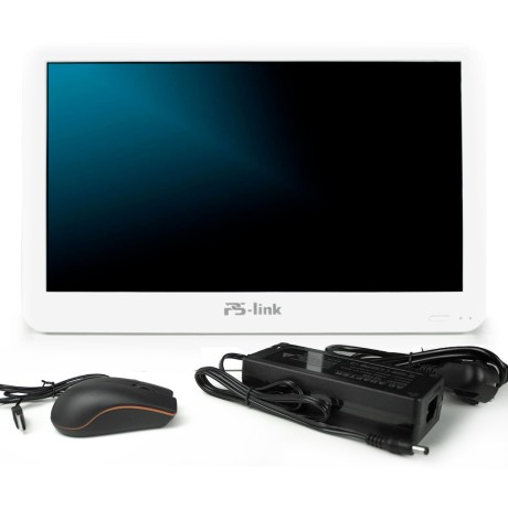 Комплект видеонаблюдения IP Ps-Link KIT-A202IP-POE-LCD / 2Мп / 2 камеры / монитор