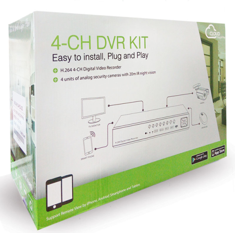 Комплект видеонаблюдения AHD 2Мп Ps-Link KIT-A208HD / 8 камер