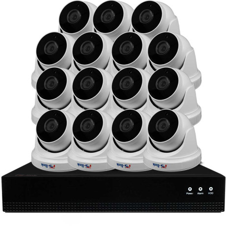 Комплект видеонаблюдения IP Ps-Link KIT-A815IP-POE / 8Мп / 15 камер / питание POE