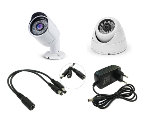 Комплект видеонаблюдения AHD 2Мп Ps-Link KIT-B202HDM / 2 камеры / запись звука