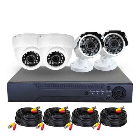 Комплект видеонаблюдения AHD 2Мп Ps-Link KIT-B204HD / 4 камеры