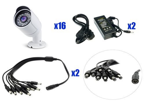 Комплект видеонаблюдения AHD 2Мп Ps-Link KIT-C216HD / 16 камер