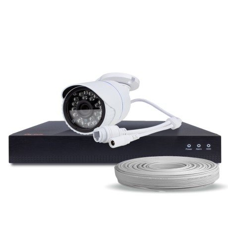 Комплект видеонаблюдения IP Ps-Link KIT-C501IP-POE / 5Мп / 1 камера / питание POE