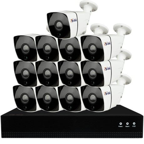 Комплект видеонаблюдения IP Ps-Link KIT-C813IP-POE / 8Мп / 13 камер / питание POE
