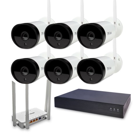 Комплект видеонаблюдения WIFI Ps-Link KIT-XMJ306RD-WIFI / 3Мп / 6 камер