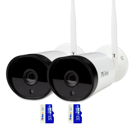 Комплект видеонаблюдения WIFI Ps-Link KIT-XMJ302-WIFI / 3Мп / 2 камеры