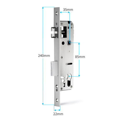 Умный дверной замок Ps-Link F2-TY с датчиком отпечатка пальца и защитой IP65 Черный