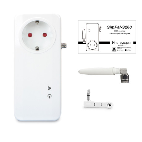 GSM Розетка Simpal S260 с датчиком температуры и мониторингом энергии
