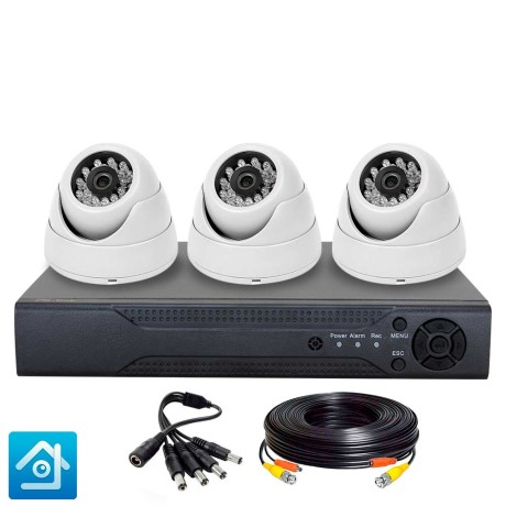 Комплект видеонаблюдения AHD 2Мп Ps-Link KIT-A203HD / 3 камеры