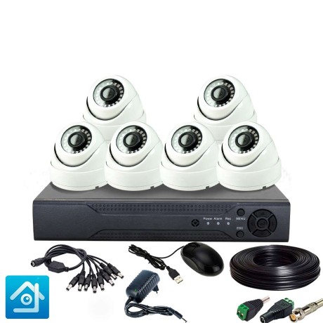 Комплект видеонаблюдения AHD 2Мп Ps-Link KIT-A206HD / 6 камер