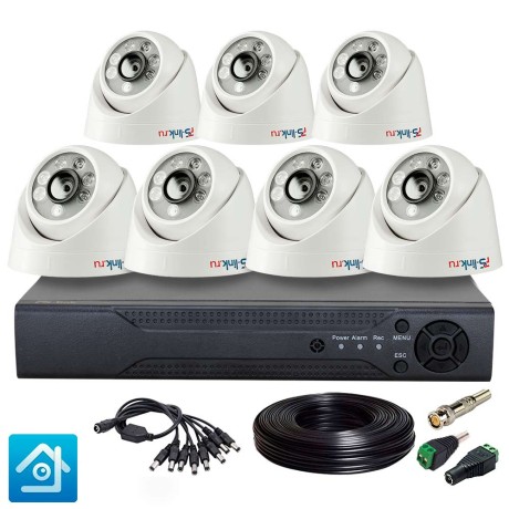 Комплект видеонаблюдения AHD 5Мп Ps-Link KIT-A507HD / 7 камер