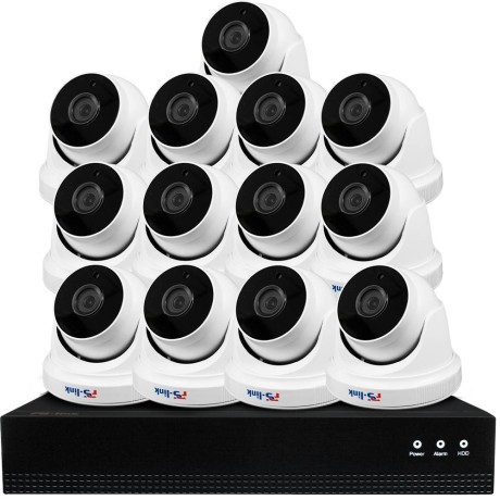 Комплект видеонаблюдения IP Ps-Link KIT-A813IP-POE / 8Мп / 13 камер / питание POE