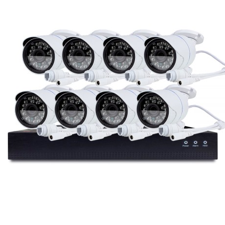 Комплект видеонаблюдения IP Ps-Link KIT-C508IP-POE / 5Мп / 8 камер / питание POE