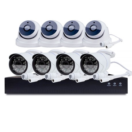 Комплект видеонаблюдения IP Ps-Link KIT-B508IP-POE / 5Мп / 8 камер / питание POE
