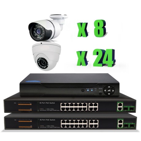 Комплект видеонаблюдения IP Ps-Link KIT-B2248IP-POE / 2Мп / 32 камеры / питание POE