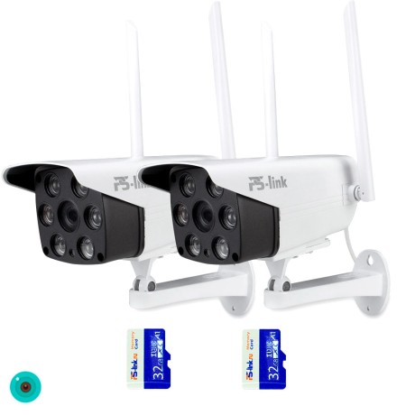 Комплект видеонаблюдения WIFI Ps-Link KIT-XMS302-WIFI / 3Мп / 2 камеры