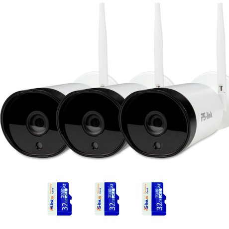 Комплект видеонаблюдения WIFI Ps-Link KIT-XMJ303-WIFI / 3Мп / 3 камеры