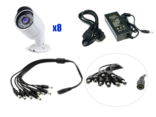 Комплект видеонаблюдения AHD 2Мп Ps-Link KIT-C208HD / 8 камер