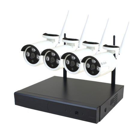 Комплект видеонаблюдения WIFI Ps-Link KIT-C304W / 3Мп / 4 камеры