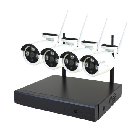 Комплект видеонаблюдения WIFI Ps-Link KIT-C204W / 2Мп / 4 камеры