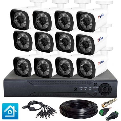 Комплект видеонаблюдения AHD 2Мп Ps-Link KIT-C212HD / 12 камер